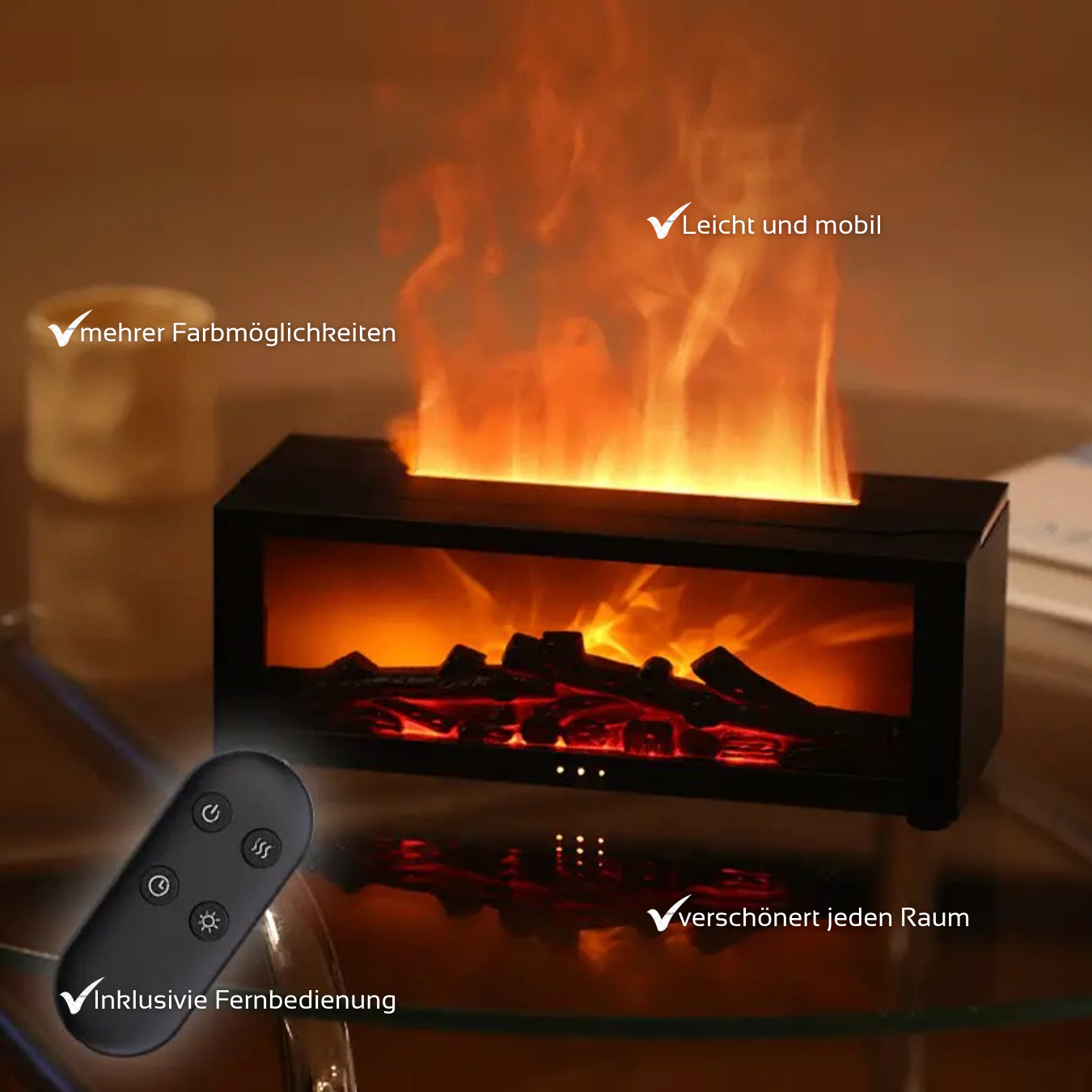 🔥 NovaFlame – Der Kamin-Diffusor für magische Atmosphäre